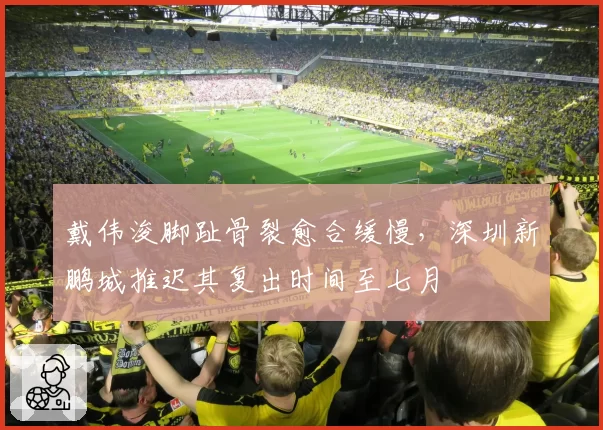 戴伟浚脚趾骨裂愈合缓慢，深圳新鹏城推迟其复出时间至七月